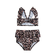 Load image into Gallery viewer, 2019 Summer Toddler Baby Girls Leopard Flower Swimwear